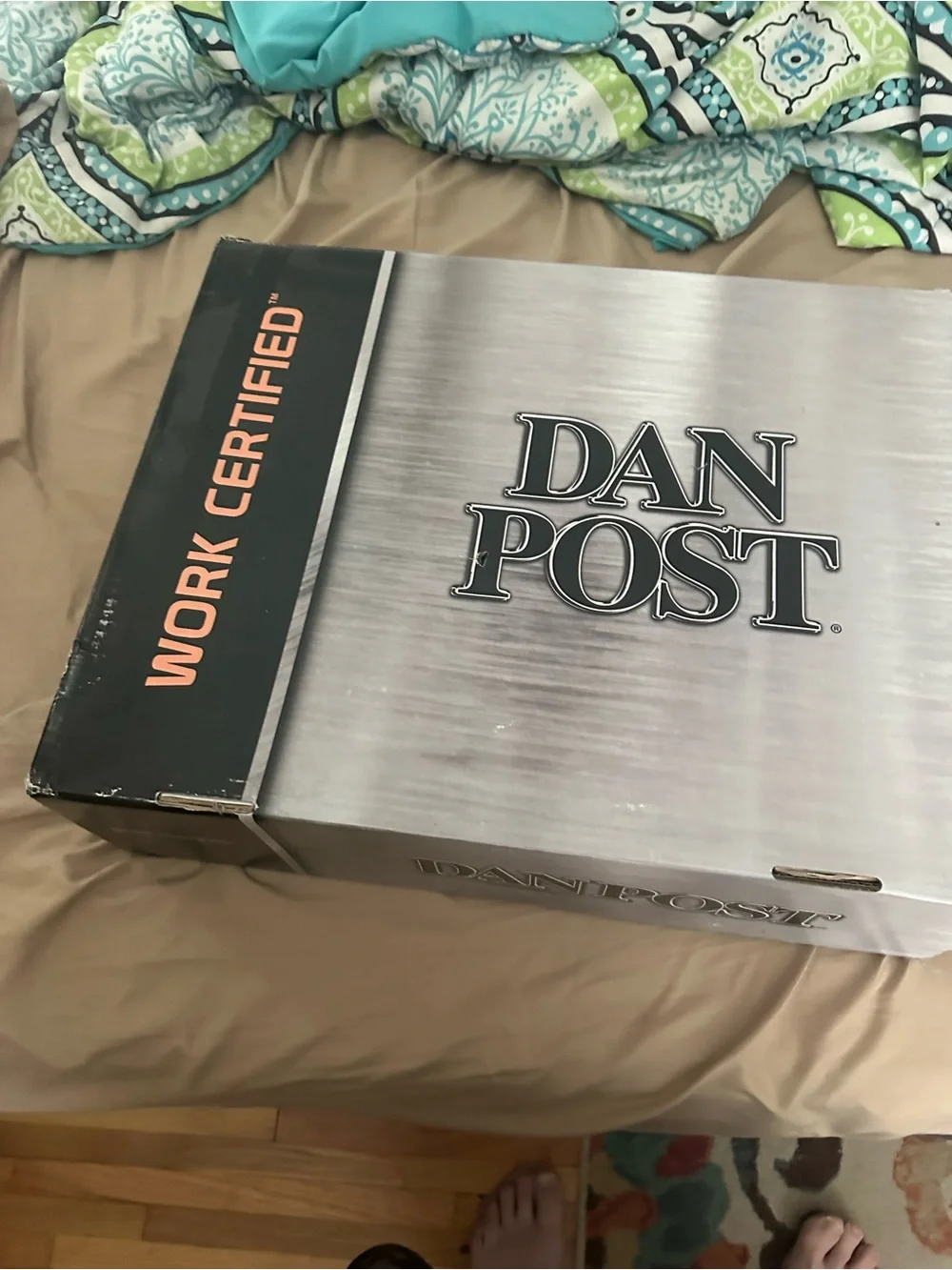 Dan Post Dark Brown Work Certified Pull-On Western Boots
